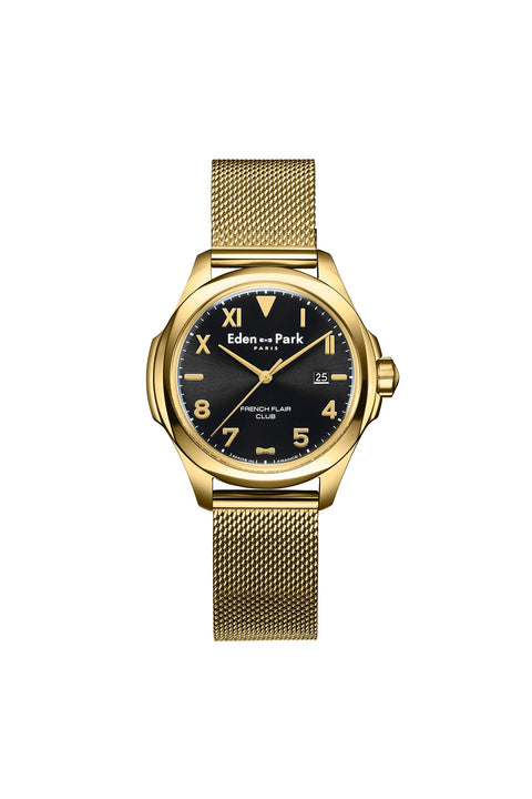 Montre à quartz Noire et Dorée - Image 1
