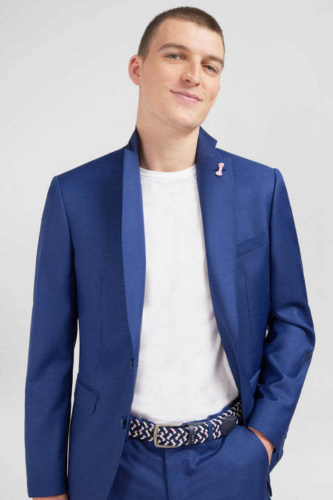 Costume regular en laine bleu - Image 2