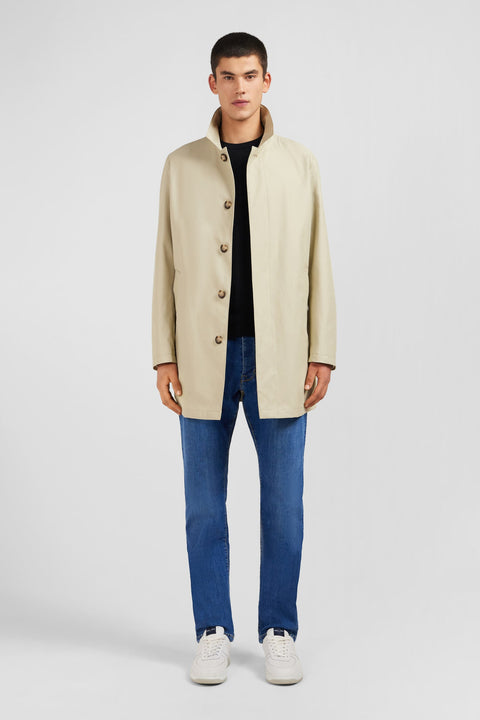 Imperméable uni beige - Image 1