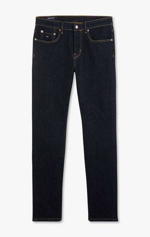 Jean bleu marine en coton extensible - Image 2