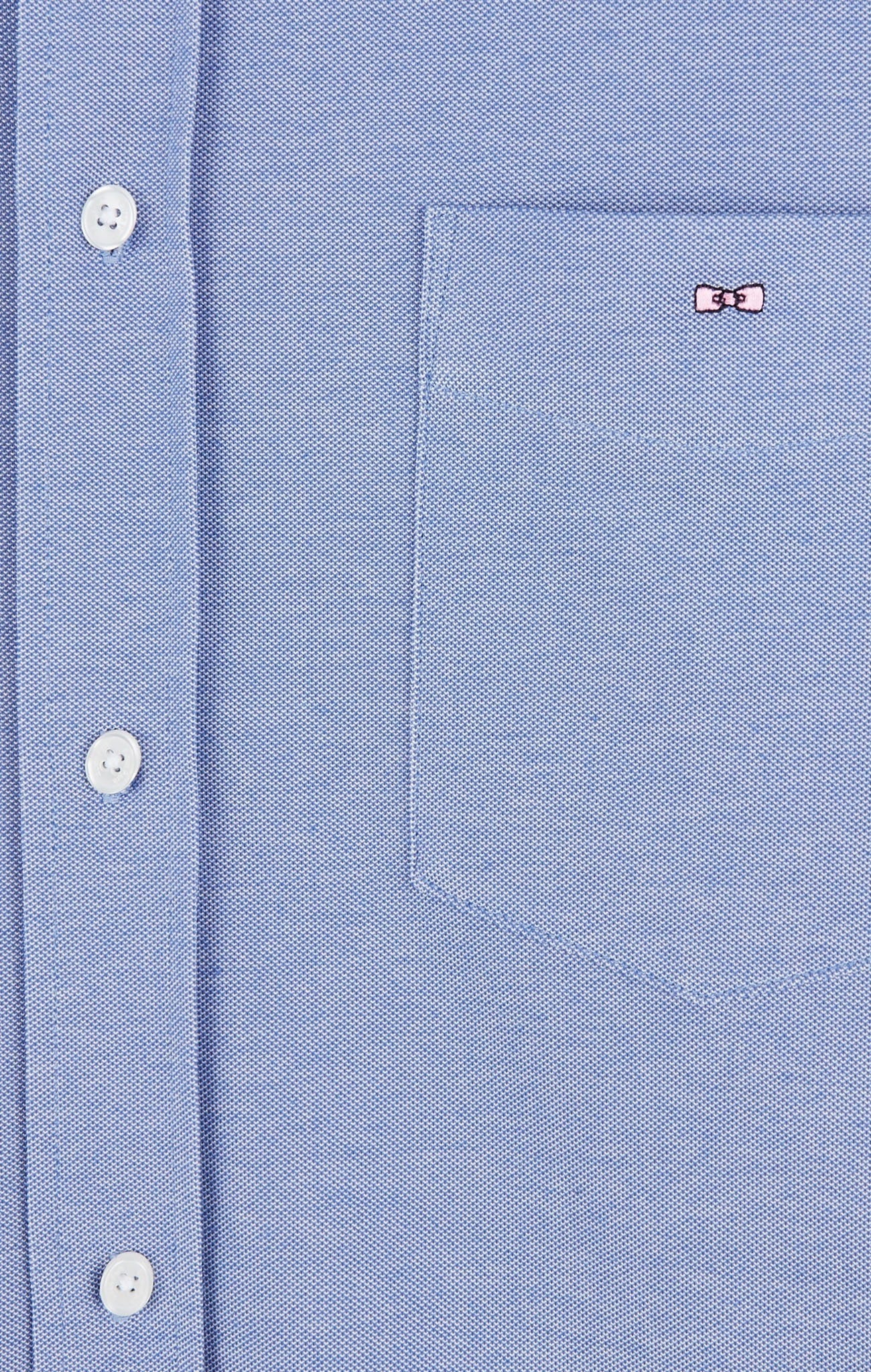 Chemise en coton pinpoint bleu