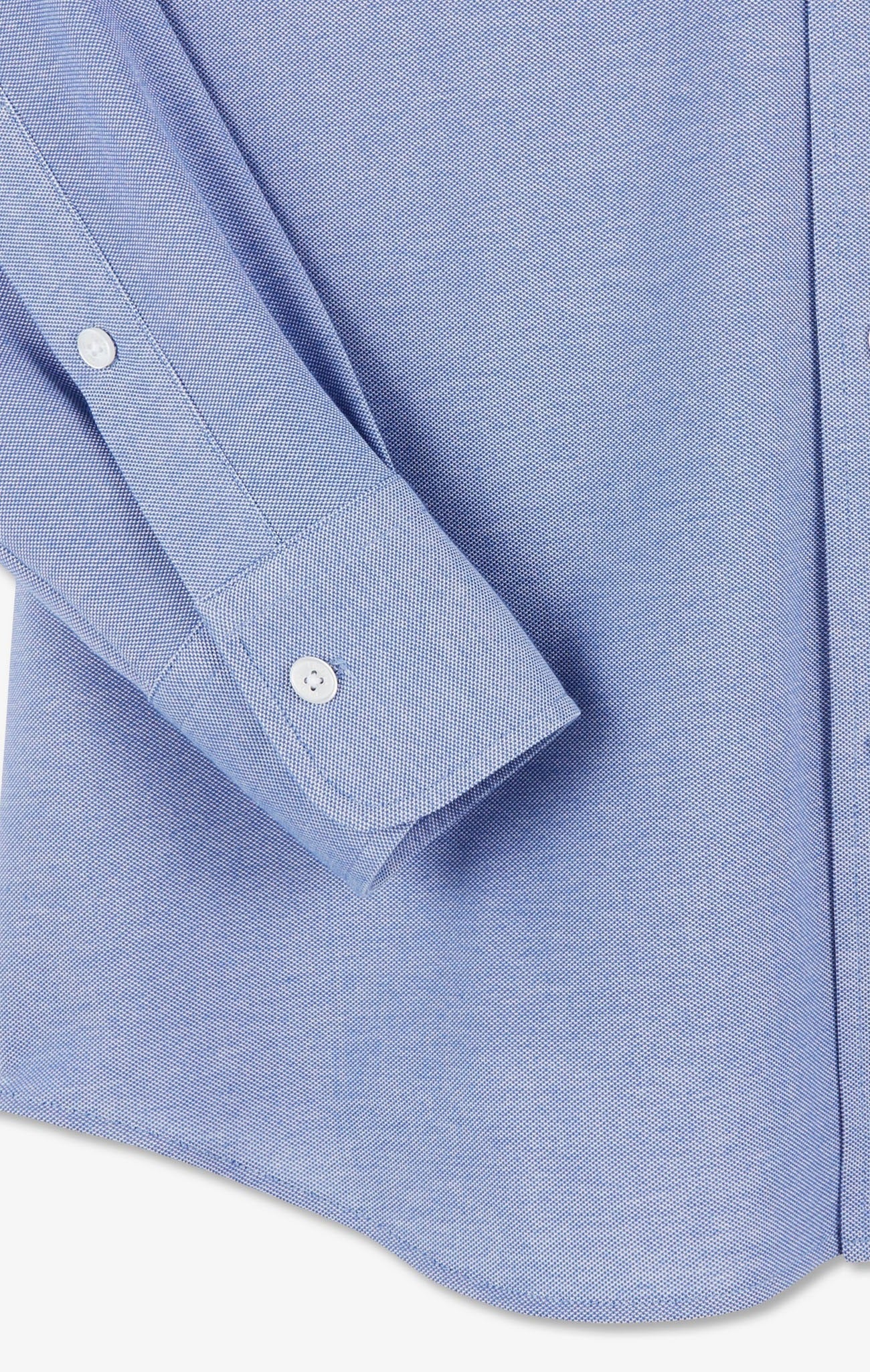 Chemise slim en coton pinpoint bleu