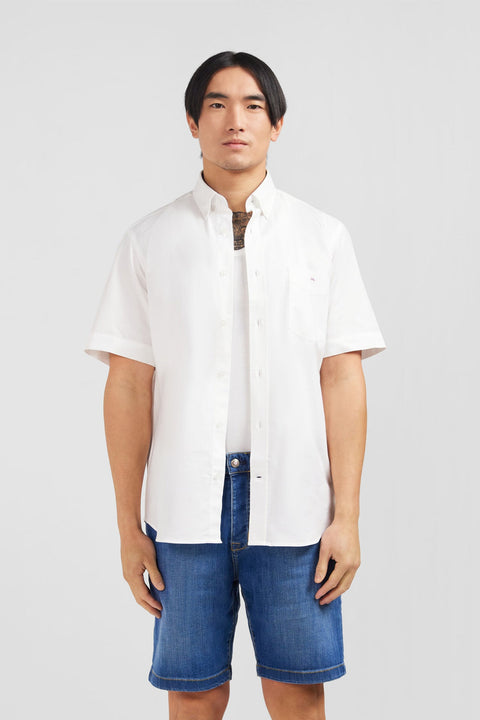 Chemisette blanche unie en coton - Image 1
