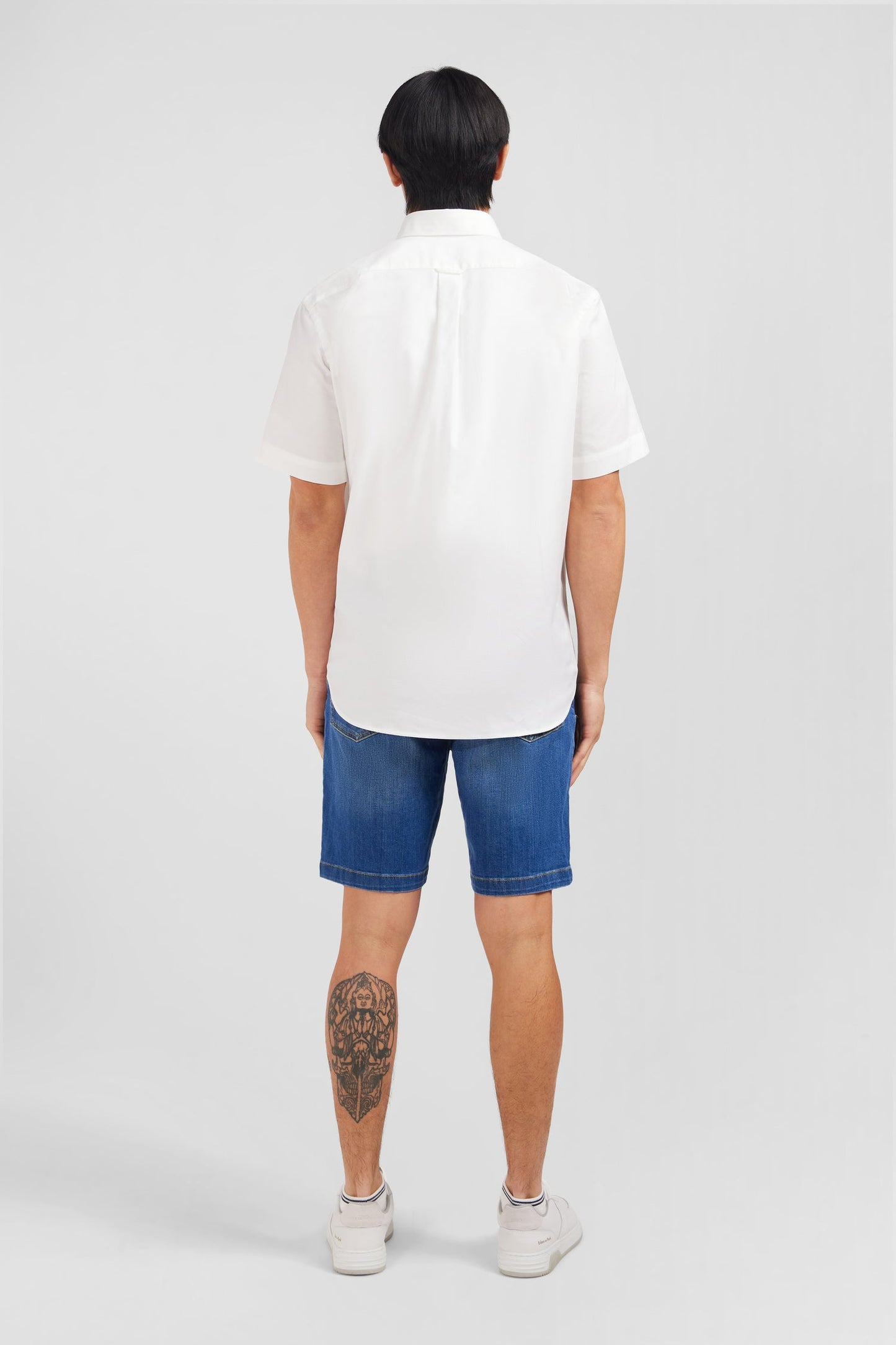 Chemisette blanche unie en coton