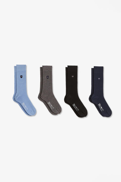 Coffret de quatre paires de chaussettes unies - Image 1